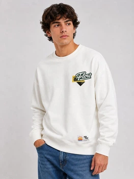 Світшот 090125 ОВ Білий комбінований 222133146A06 Jack&Jones S(р)