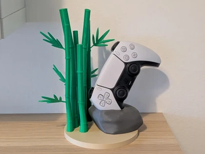 Підставка-тримач для геймпада PS5 DualSense у стилі дзен-саду з бамбуком. Aivory