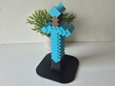 Підставка-тримач для навушників у формі діамантового меча з гри Minecraft. Aivory