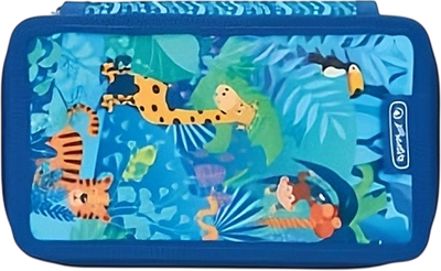 Piórnik Herlitz Jungle Safari potrójny z wyposażeniem 19 x 11.5 x 7 cm (4008110399645)