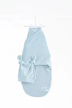 Європелюшка на липучках з шапочкою Mag baby Honey, Mint 3-6 мес