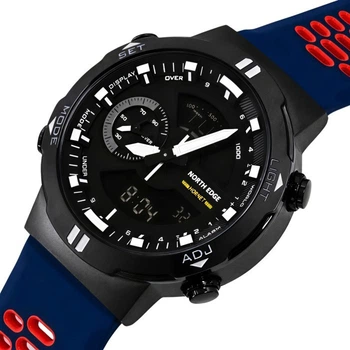 Мужские часы North Edge Hornet Brutal Blue 2 ремешка