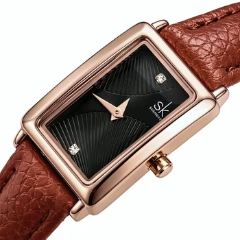 Женские часы Shengke Victoria Leather Classic 2 ремешка