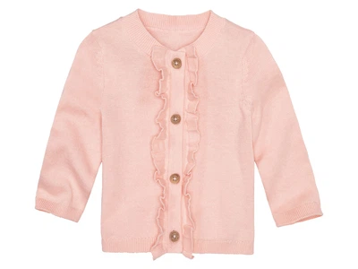 Кардиган з рюшами для дівчинки Lupilu LIDL 381780 074-80 см (6-12 months) рожевий