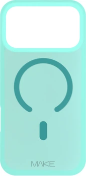 Чехол для смартфона MAKE Silicone Aura Magnet для Apple iPhone 17 Pro Max Cyan (MCLAM-AI17PMCN)