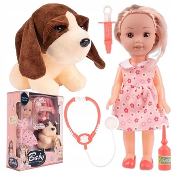 Кукла с питомцем Baby Love 34см игровой набор ветеринара с собакой и аксессуарами 7172-2