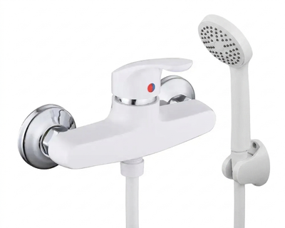 Смеситель для душа Plamix Fidel-003 SET White из термопластика (PM0730)