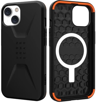 Чехол противоударный UAG Civilian MagSafe (Original) для Iphone 14/13 (6.1") Black 114036114040