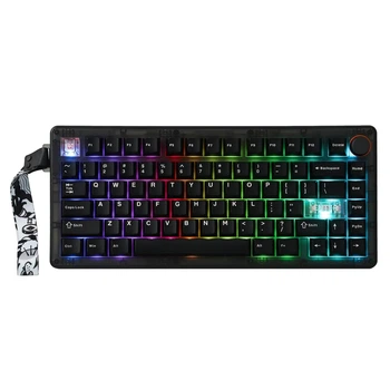 Механічна клавіатура Cidoo QK75 PC Case Black RGB Hot-swap VIA