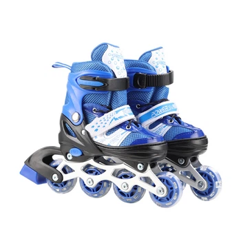 Роликові ковзани Bambi RL2501(Blue) колеса PVC, розмір S (30-33), зі світлом