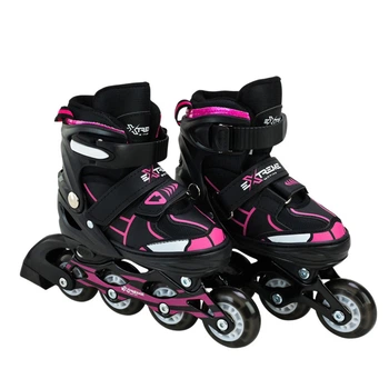 Роликовые коньки Extreme Motion RL25427 размер S (30-33), колеса PU, со светом