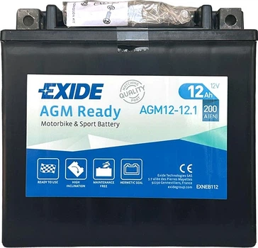 Акумулятор Exide Ready AGM 12 Ah 12 В 200 EN (+/-) 150 х 90 х 145 мм (AGM12-12.1)