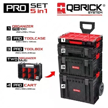 Набір ящиків для інструментів Qbrick System PRO SET 1 "5 в 1"