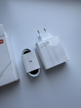 Супер быстрая зарядка Xiaomi 120W Turbo QC3.0 + кабель Type-C 6A (Оригинал)