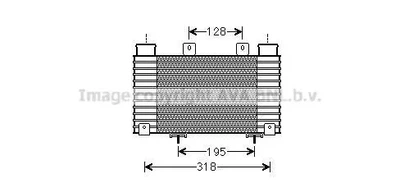 Впускний охолоджувач повітря AVA MZA4250 Ford Ranger 1455028, 6M349L440AB, WE0113550A