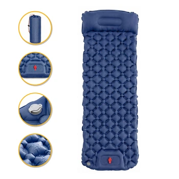 Походный надувной коврик матрас LEOBRO Air Mat 190 x 60 см Blue (LB-1096)