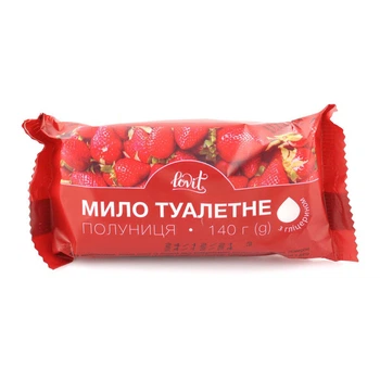 Мило туалетне тверде Lovit Полуниця 140 г - 419284