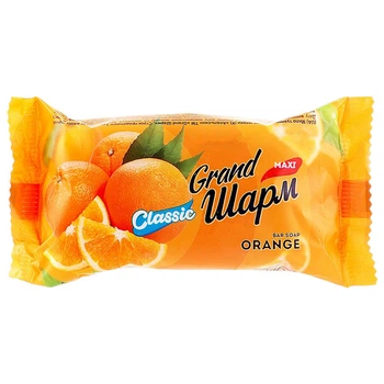 Мыло туалетное жесткое "Grand Шарм", Апельсин, 125 г - 518202