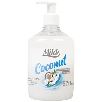 Крем-мыло жидкое "Mildy: Coconut", 520 мл - 545838