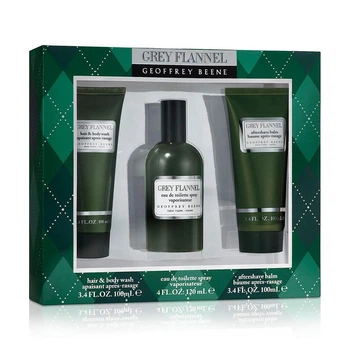 Geoffrey Beene Grey Flannel (Туалетная вода 120 мл + Бальзам после бритья 100 мл + Гель для душа 100 мл) (мужская) туалетная вода 320 мл