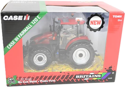 Трактор Tomy Britains Case Farmall 120C Червоний (36881434283)