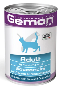 Вологий корм для котів GEMON Cat Wet Adult тунець та океанічна риба 415 г (70300742)