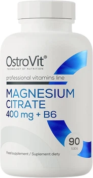 Магній цитрат OstroVit Magnesium Citrate 400 мг + B6 90 таблеток
