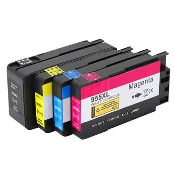 Чернильные картриджи Jingcheng 955XL, совместимые с принтерами HP 7720 7730 7740 8720 8210 8710 8730 8216 8218 8725 8740, комплект четырехцветных чернильных картриджей HP 955.