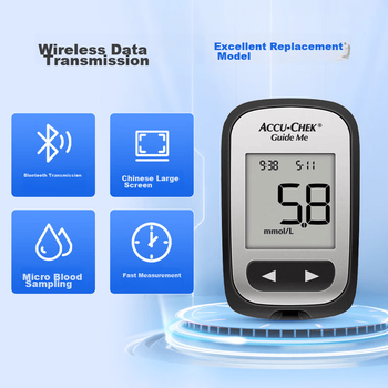 Глюкометр Roche, модель Home Smart Navigator, не требует кодирования, прибор для измерения уровня сахара в крови (набор на 100 измерений)