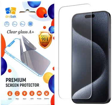 Защитное стекло Drobak Clear glass A+ для смартфона Apple iPhone 17e/16e (dr_151573)