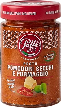 Песто соус з в'яленими томатом і сиром Polli Pomodori Secchi e Formaggio 190 г
