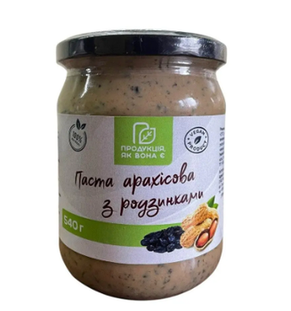 Арахісова паста з родзинками 540 г