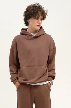 Худі оверсайз чоловічий Brown 8XL