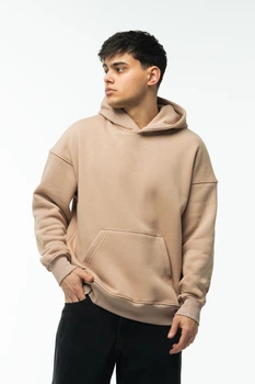 Худі оверсайз чоловічий Beige 8XL