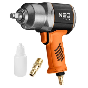 Гайковерт ударный пневматический 1/2" NEO 14-002, профессиональный, Twin Hammer, 1300 Нм