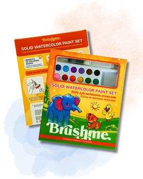 Набір розмальовок для дітей Тварини Brushme PAINTS3 Різнокольоровий shop (9995482464345)