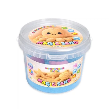 Кинетический песок Strateg Magic Sand в ведре 31193 500 г Голубой shop (4823136501700)