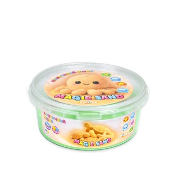Кинетический песок Strateg Magic Sand в ведре 31190 350 г Зеленый shop (4823136501601)