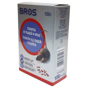 Гранули від мишей BROS 100г