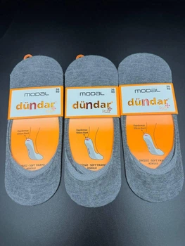 Підслідники Dundar Plus Unisex Modal Babet сірі р.36-40 набір 3 пари (арт.6913)