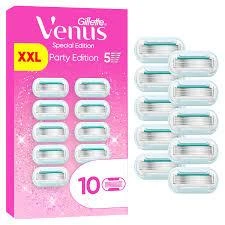 Картриджи сменные для бритья женские (лезвия кассеты) Venus Extra Smooth Party Edition 10 шт.