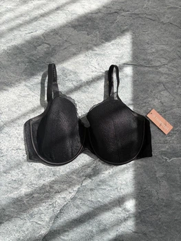 Бюстгальтер THIRDLOVE Luxe Lace Demi Bra - 80F - чорний