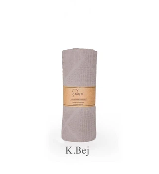 Вафельная простынь-покрывало Saheser Cotton Piquel 160×230 см. Lavin K.Bej
