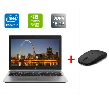 Мобильная рабочая станция Б-класс HP ZBook 15 G5 / 15.6" (1920x1080) IPS / Intel Core i7-8850H (6 (12) ядра по 2.6 - 4.3 GHz) / 16 GB DDR4 / 128 GB SSD + 500 GB HDD / nVidia Quadro P1000, 4 GB GDDR5, 256-bit / TouchID / WebCam / HDMI б/в + Подарунок Миша