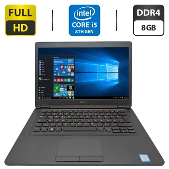 Ноутбук Dell Latitude 5490 / 14" (1920x1080) IPS / Intel Core i5-8250U (4 (8) ядра по 1.6 - 3.4 GHz) / 8 GB DDR4 / 500 GB HDD / Intel UHD Graphics 620 б/у