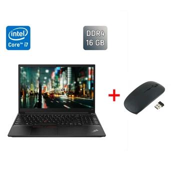 Ноутбук Б-класс Lenovo ThinkPad E15 / 15.6" (1920x1080) IPS / Intel Core i7-10510U (4 (8) ядра по 1.8 - 4.9 GHz) / 16 GB DDR4 / 512 GB SSD / Intel UHD Graphics / WebCam / HDMI / Windows 10 б/у + Подарунок Беспроводная мышь / USB