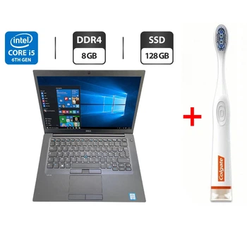 Ноутбук Dell Latitude 7480 / 14" (1366x768) TN / Intel Core i5-6200U (2 (4) ядра по 2.3 - 2.8 GHz) / 8 GB DDR4 / 128 GB SSD / Intel HD Graphics 520 / WebCam б/у + Подарок Умная интерактивная зубная щетка Colgate Connect M1 / Bluetooth