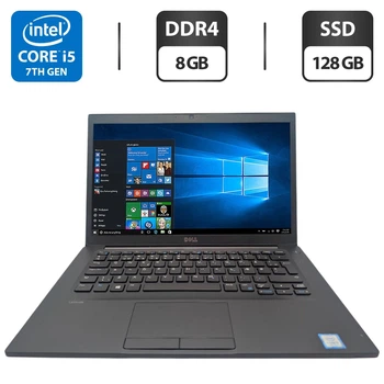 Ноутбук Dell Latitude 7480 / 14" (1366x768) TN / Intel Core i5-7300U (2 (4) ядра по 2.6 - 3.5 GHz) / 8 GB DDR4 / 128 GB SSD / Intel HD Graphics 620 / WebCam б/у