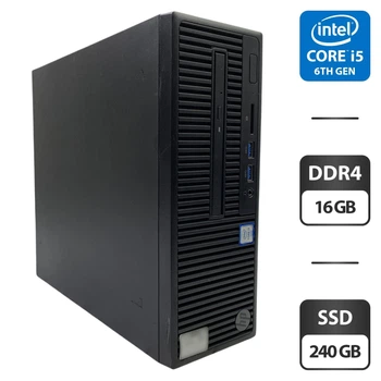Компьютер HP 280 G2 SFF / Intel Core i5-6500 (4 ядра по 3.2 - 3.6 GHz) / 16 GB DDR4 / 240 GB SSD / Intel HD Graphics 530 / DVD-ROM б/у