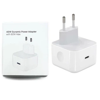 Адаптер 40W USB-С для iPhone Dynamic Power Adapter with 60W Max/ USB Power Adapter / Сетевое зарядное устройство